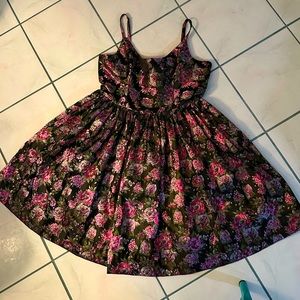 Brocade Dress with wrap